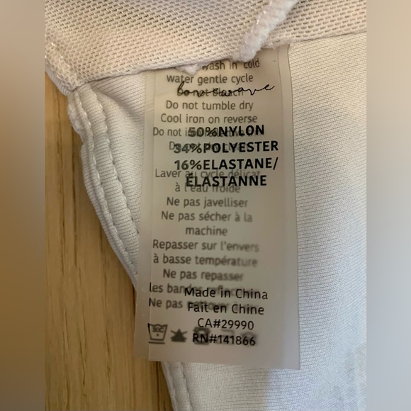 White Crossback Sports Bra - Picture 3 of 5